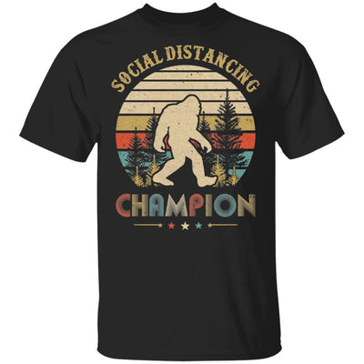 Bigfoot Social Distancing Champion-T-Shirt & Hoodie-Classic T-Shirt-Black