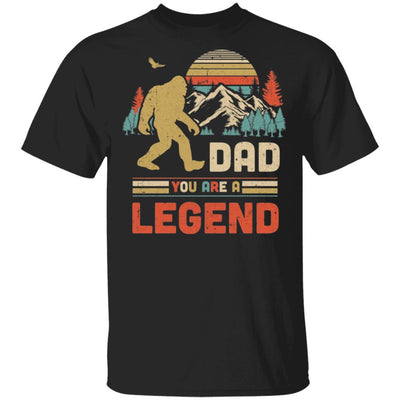 Dad You Are A Legend Walking Forest Bigfoot Father's Day-T-Shirt & Hoodie-Classic T-Shirt-Black