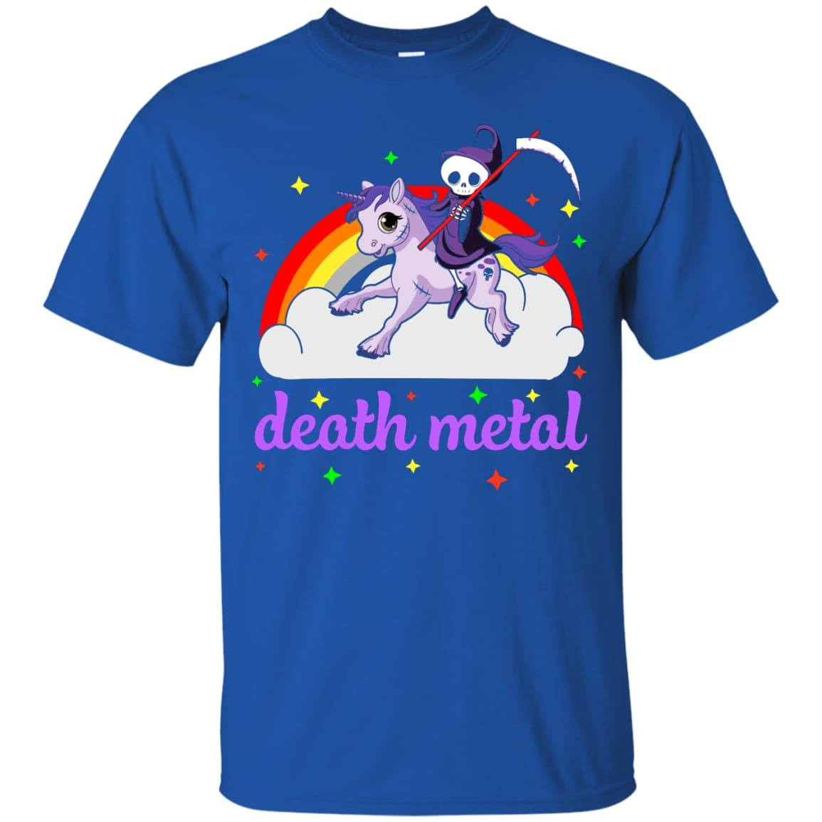 Death Metal Rocker Unicorn-T-Shirt & Hoodie-Classic T-Shirt-Royal