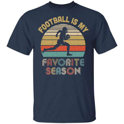 Football Is My Favorite Season Vintage-T-Shirt & Hoodie-Classic T-Shirt-Navy