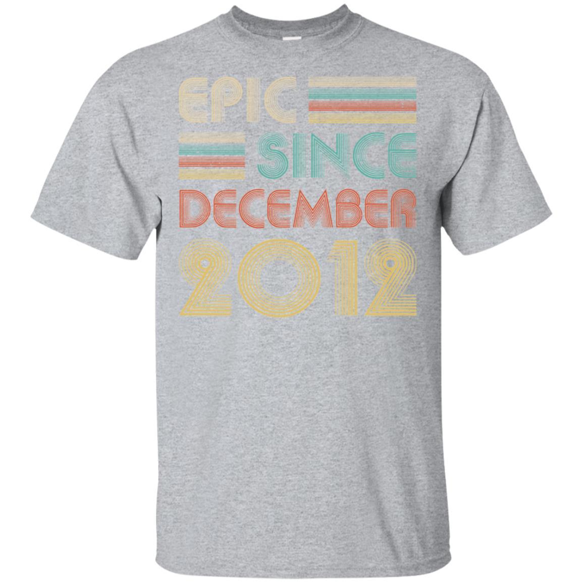 Epic Since December 2012 9th Birthday Gift 9 Yrs Old-T-Shirt & Hoodie-Classic T-Shirt-Sport Grey