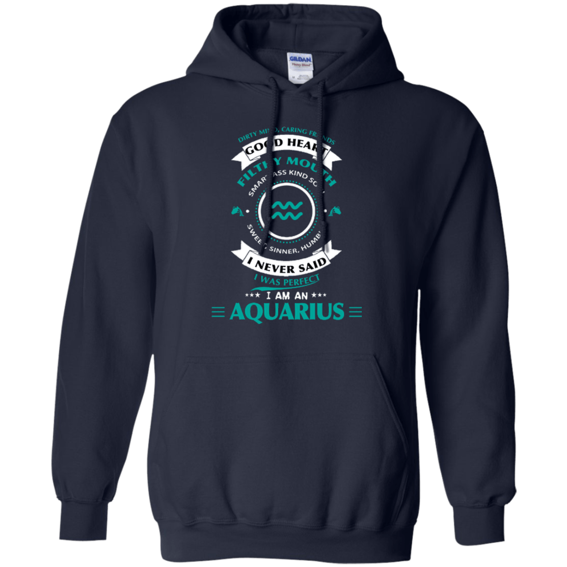 I'm An Aquarius-T-Shirt & Hoodie-Pullover Hoodie-Navy