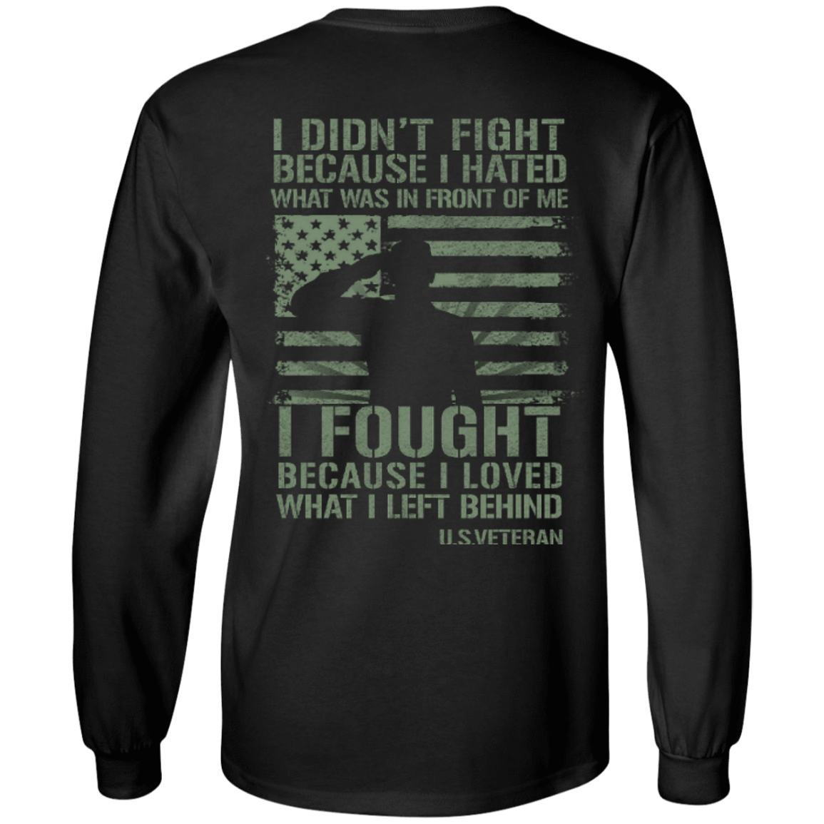 US Veteran Affairs-T-Shirt & Hoodie-Long Sleeve T-Shirt-Black