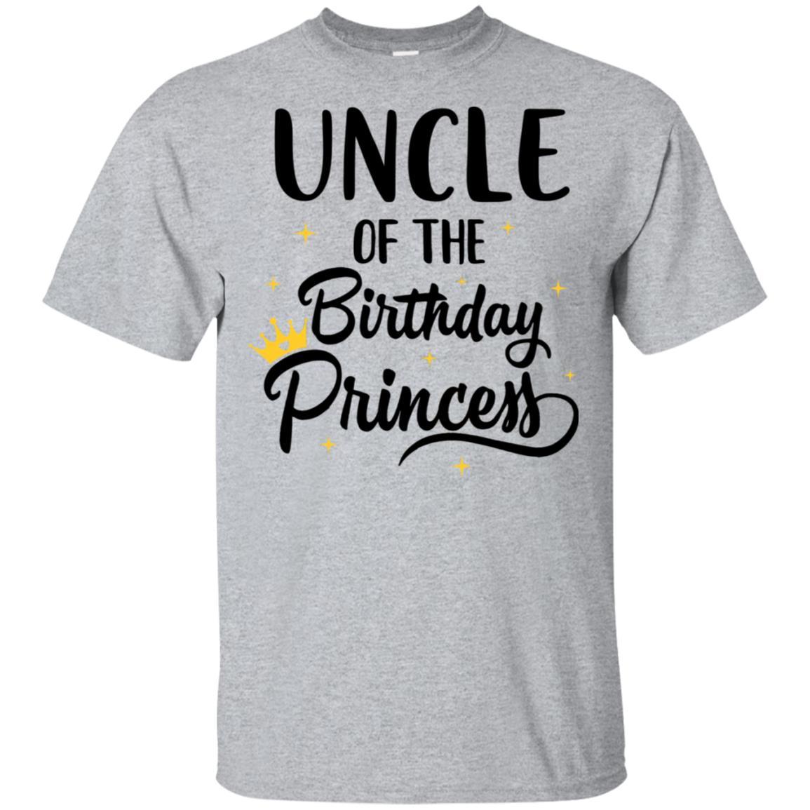 Uncle Of The Birthday Princess Matching Family Party-T-Shirt & Hoodie-Classic T-Shirt-Sport Grey