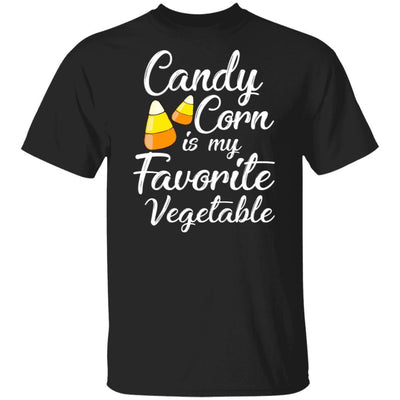 Candy Corn Is My Favorite Vegetable Halloween Costume Party-T-Shirt & Hoodie-Classic T-Shirt-Black