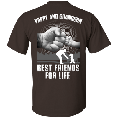 Pappy And Grandson Best Friends For Life-T-Shirt & Hoodie-Classic T-Shirt-Dark Chocolate