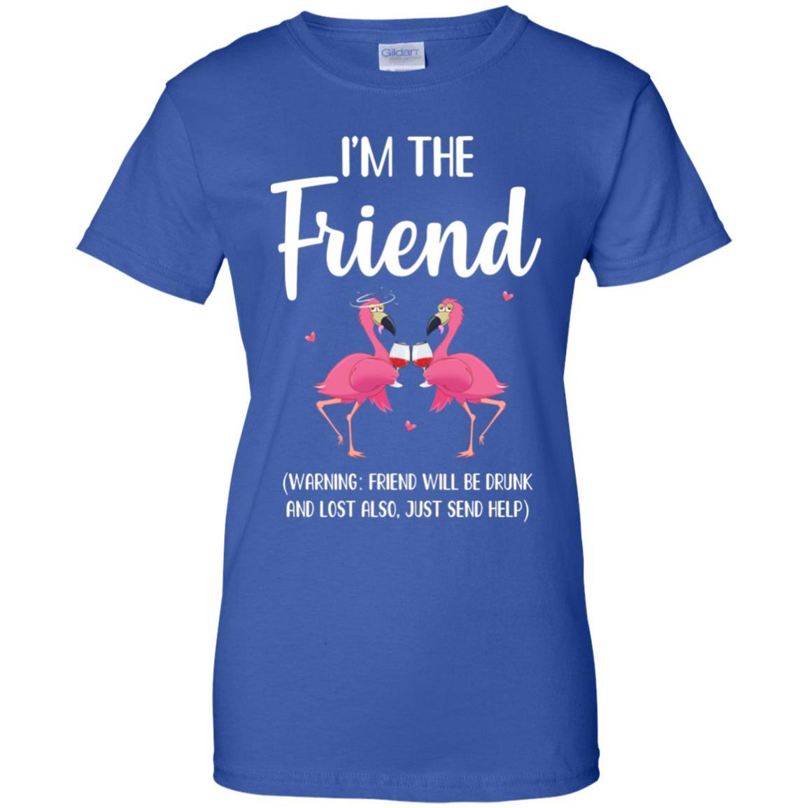 If I Lost Or Drunk Please Return To Friend Flamingo-T-Shirt & Tank Top-Women's T-Shirt-Royal