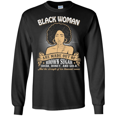 Black Girls Made Of-T-Shirt & Hoodie-Long Sleeve T-Shirt-Black