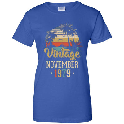 Retro Classic Vintage November 1979 42th Birthday Gift-T-Shirt & Hoodie-Women's T-Shirt-Royal