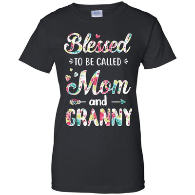 Mothers Day Gifts Blessed To Be Called Mom And Granny-T-Shirt & Hoodie-Women's T-Shirt-Black