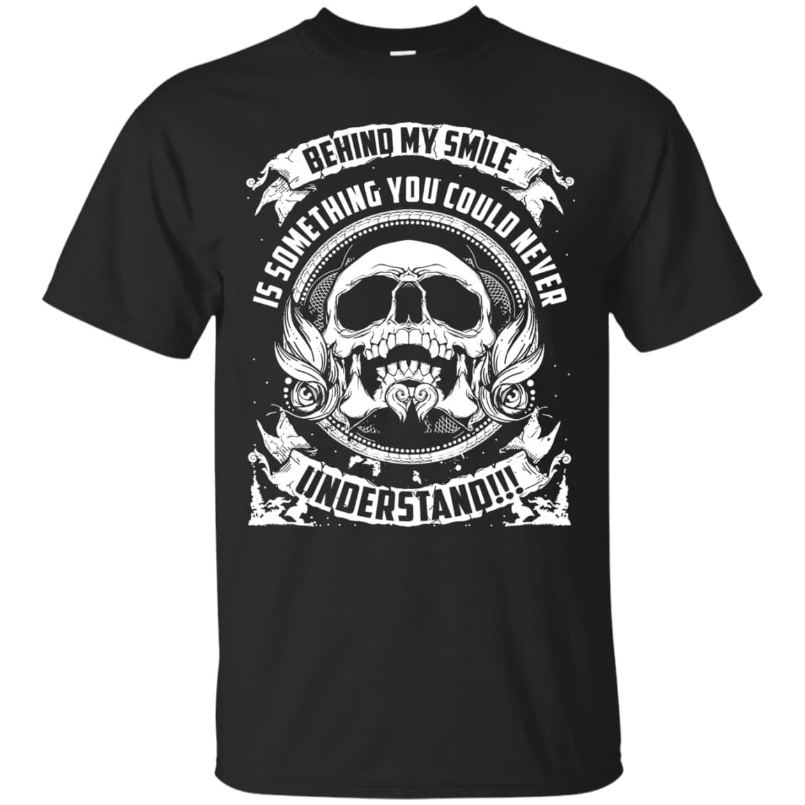 Behind My Smile Is Something You Could Never Understand SHIRT-T-Shirt & Hoodie-Classic T-Shirt-Black