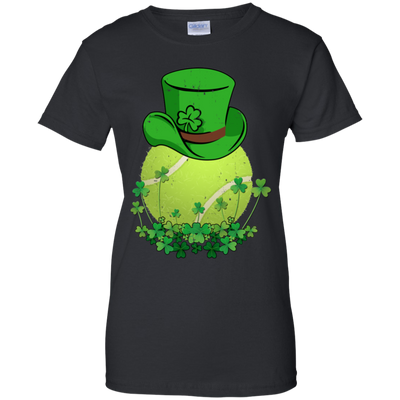 Shamrock Tennis Leprechaun St Patricks Day-T-Shirt & Hoodie-Women's T-Shirt-Black