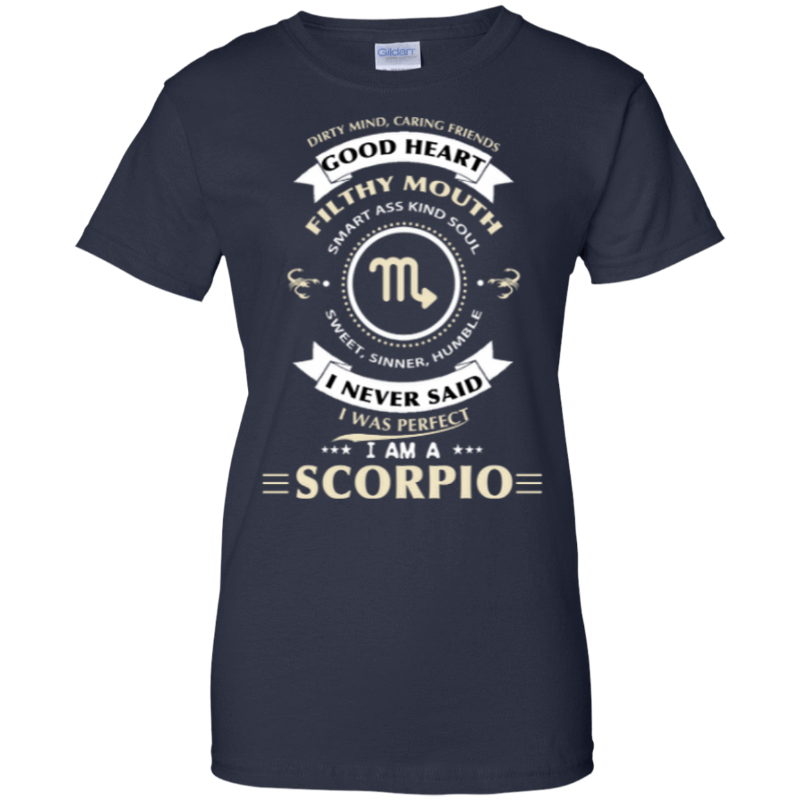 I'm A Scorpio-T-Shirt & Hoodie-Women's T-Shirt-Navy