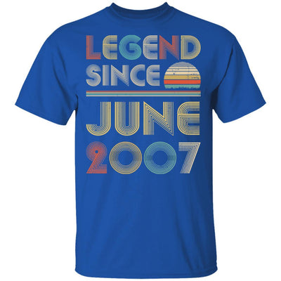 Legend Since June 2007 Vintage 14th Birthday Gifts-T-Shirt & Hoodie-Classic T-Shirt-Royal