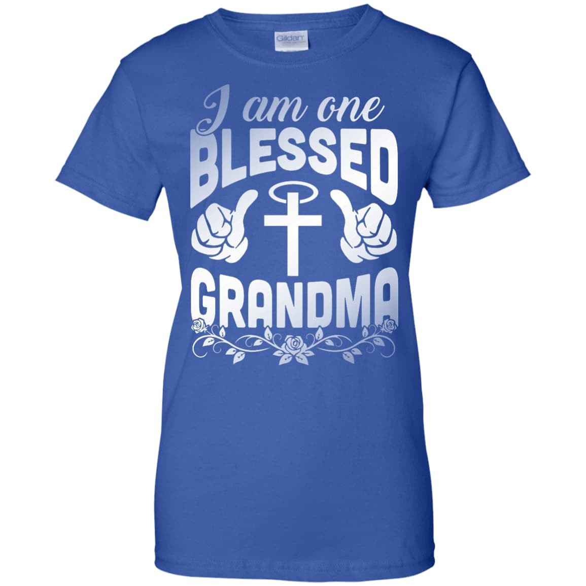 I Am One Blessed Grandma-T-Shirt & Hoodie-Women's T-Shirt-Royal