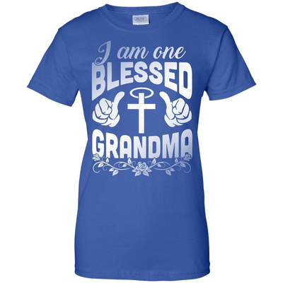 I Am One Blessed Grandma-T-Shirt & Hoodie-Women's T-Shirt-Royal