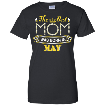 The Best Mom Was Born In May-T-Shirt & Hoodie-Women's T-Shirt-Black