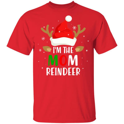 I'm The Mom Reindeer Matching Family Christmas-T-Shirt & Sweatshirt-Classic T-Shirt-Red