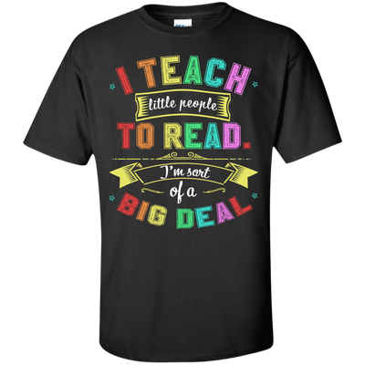 I Teach Little People To Read-T-Shirt & Hoodie-Classic T-Shirt-Black