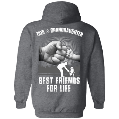 Tata And Granddaughter Best Friends For Life-T-Shirt & Hoodie-Pullover Hoodie-Dark Heather