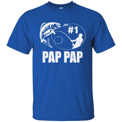 #1 Pap Pap Fishing Fisherman Best Fathers Day Gift-T-Shirt & Hoodie-Classic T-Shirt-Royal