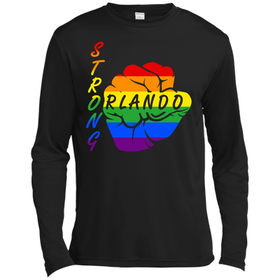 Strong Orlando LGBT-T-Shirt & Hoodie-Long Sleeve T-Shirt-Black