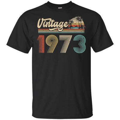 48th Birthday Gift Vintage 1973 Classic-T-Shirt & Hoodie-Classic T-Shirt-Black