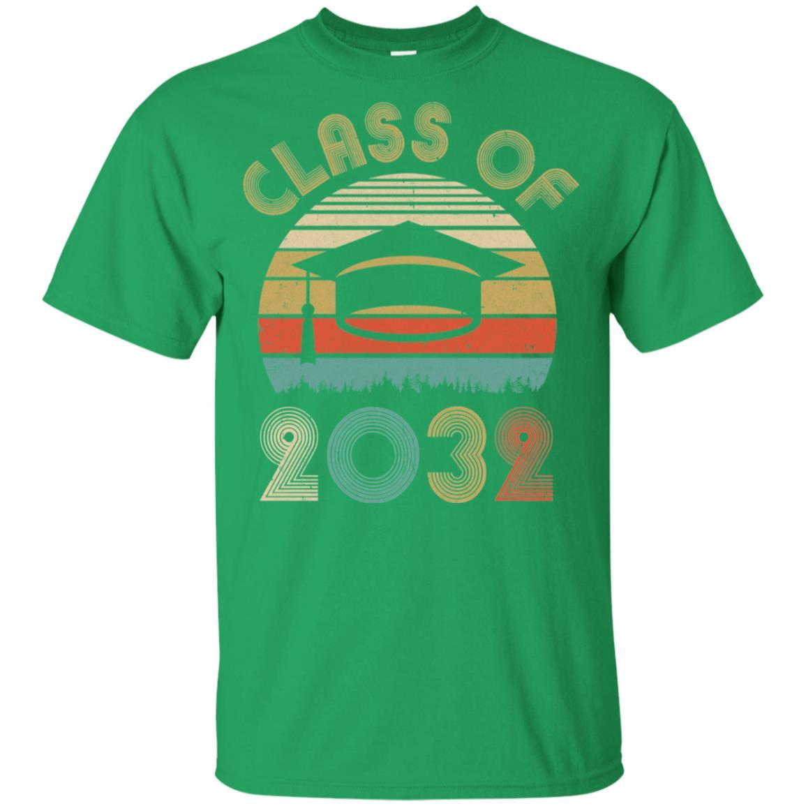 Class Of 2032 Grow With Me Graduation First Day Of School Youth-Youth Shirt-Youth T-Shirt-Irish Green