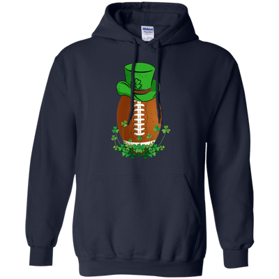 Shamrock Football Leprechaun St Patricks Day-T-Shirt & Hoodie-Pullover Hoodie-Navy