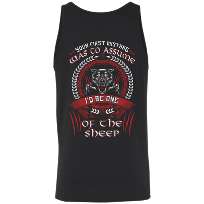 I'd Be One Of The Sheep Wolf Of Odin-T-Shirt & Hoodie-Unisex Tank-Black