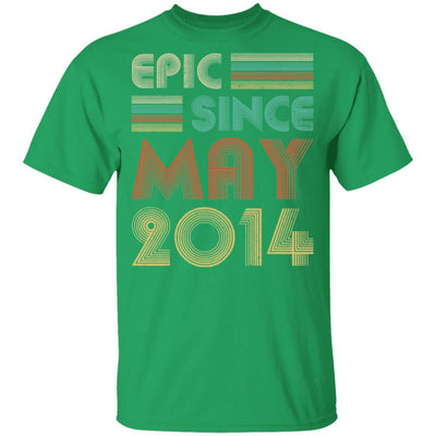 Epic Since May 2014 Vintage 7th Birthday Gifts Youth-Youth Shirt-Youth T-Shirt-Irish Green