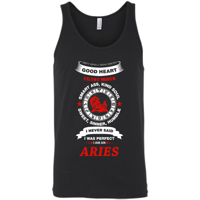 I Never Said I Was Perfect I Am An ARIES-T-Shirt & Hoodie-Unisex Tank-Black