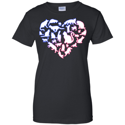 I Love My Cat Love Cats-T-Shirt & Hoodie-Women's T-Shirt-Black