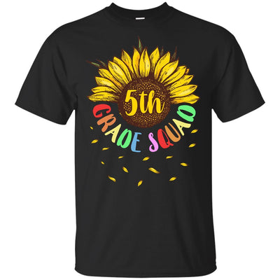 Sunflower 5th Grade Squad First Grade Teacher Youth-Youth Shirt-Youth T-Shirt-Black