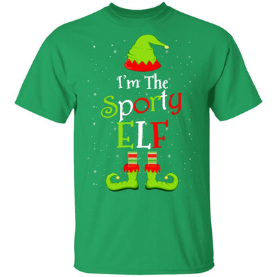 I'm The Sporty Elf Family Matching Funny Christmas Group Gift-T-Shirt & Sweatshirt-Classic T-Shirt-Irish Green
