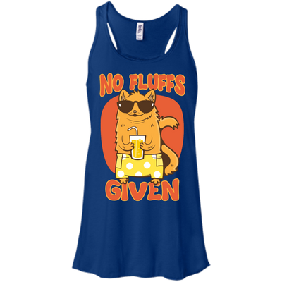 No Fluffs Given-T-Shirt & Hoodie-Women's Flowy Racerback Tank-True Royal