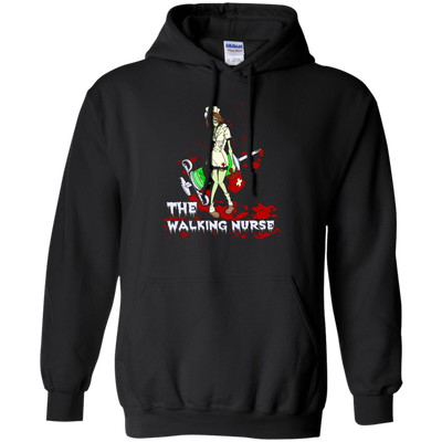The Walking Nurse-T-Shirt & Hoodie-Pullover Hoodie-Black