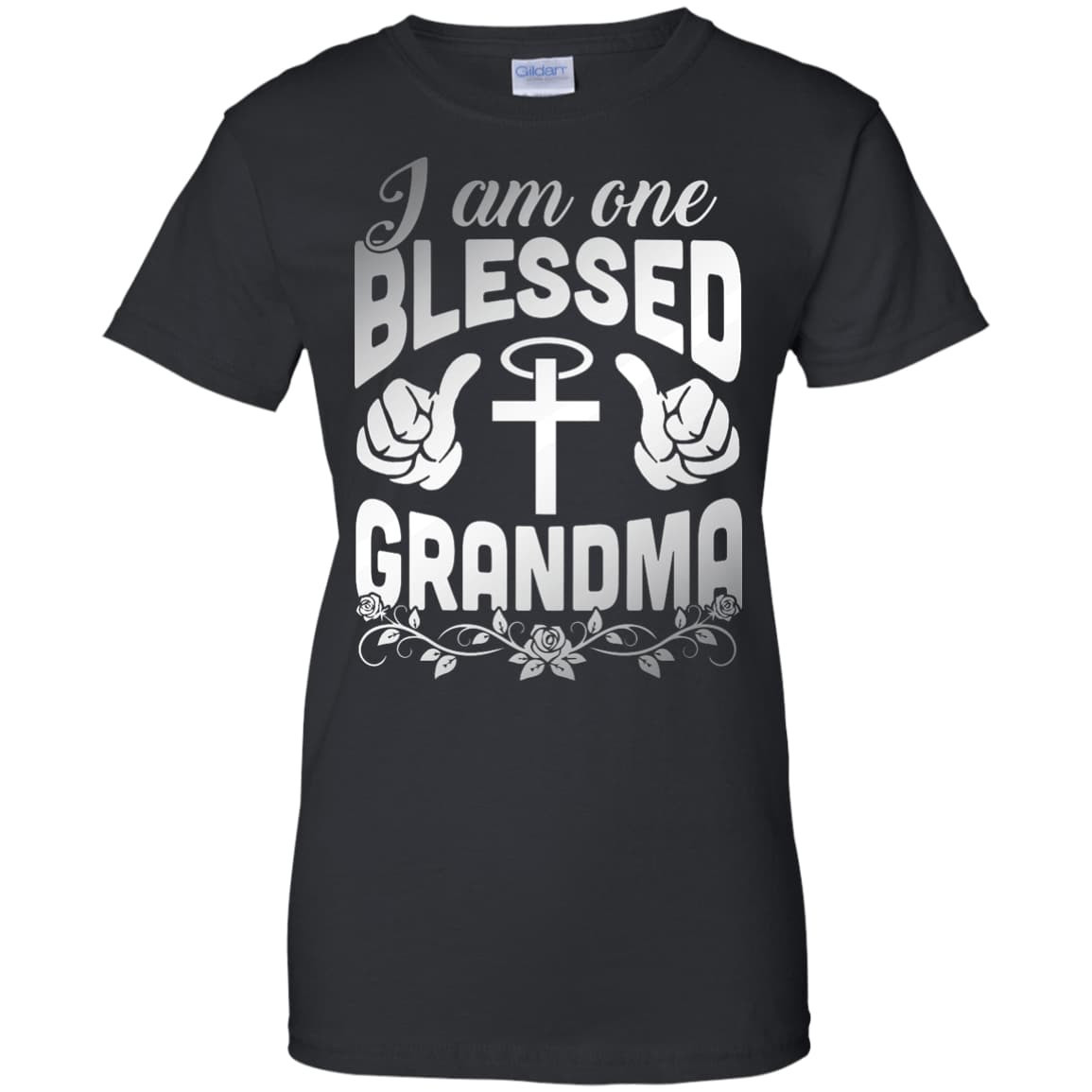 I Am One Blessed Grandma-T-Shirt & Hoodie-Women's T-Shirt-Black
