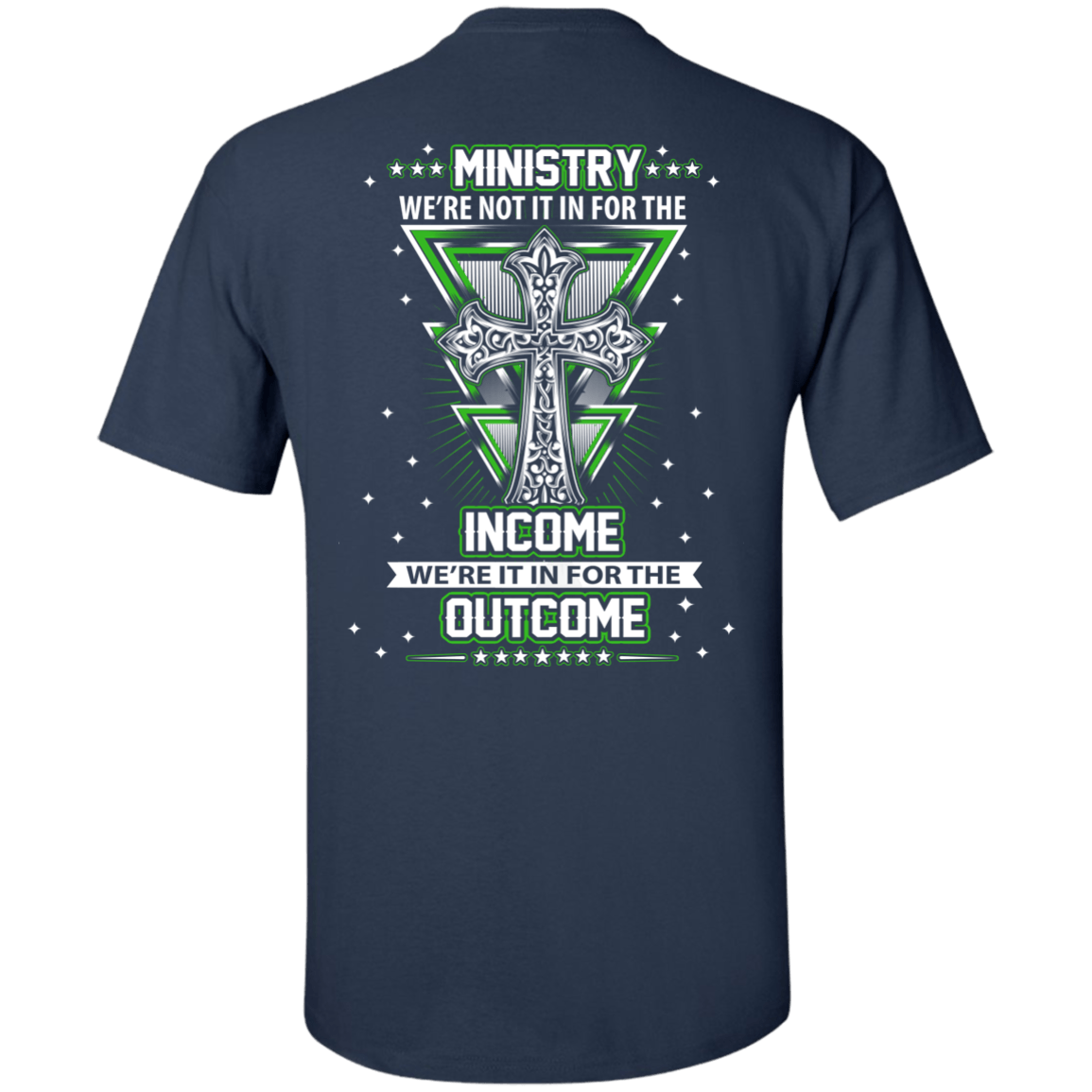 Ministy In It For The Outcome-T-Shirt & Hoodie-Classic T-Shirt-Navy