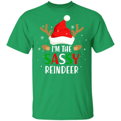 I'm The Sassy Reindeer Matching Family Christmas-T-Shirt & Sweatshirt-Classic T-Shirt-Irish Green