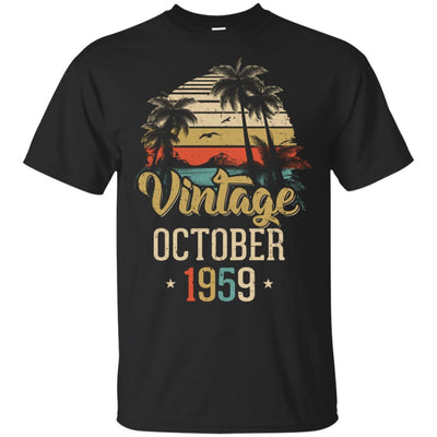 Retro Classic Vintage October 1959 62th Birthday Gift-T-Shirt & Hoodie-Classic T-Shirt-Black