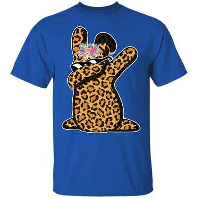 Funny Easter Gift For Her Teen Girls Dabbing Bunny Leopard Youth-Youth Shirt-Youth T-Shirt-Royal