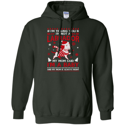 I'm Telling You I'm Not A Labrador-T-Shirt & Hoodie-Pullover Hoodie-Forest Green