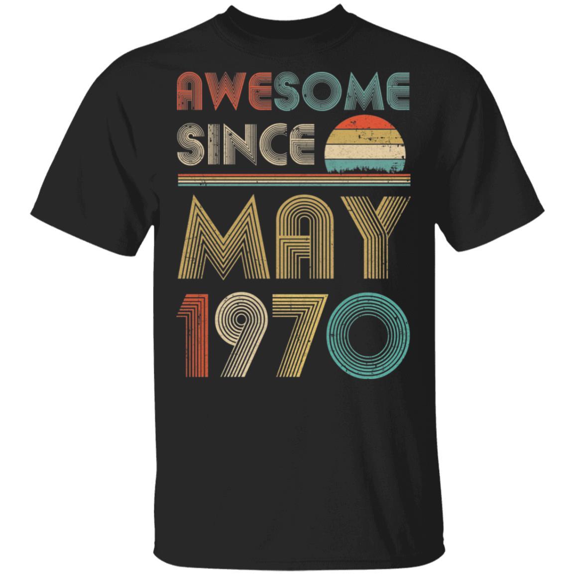 Awesome Since May 1970 Vintage 52th Birthday Gifts