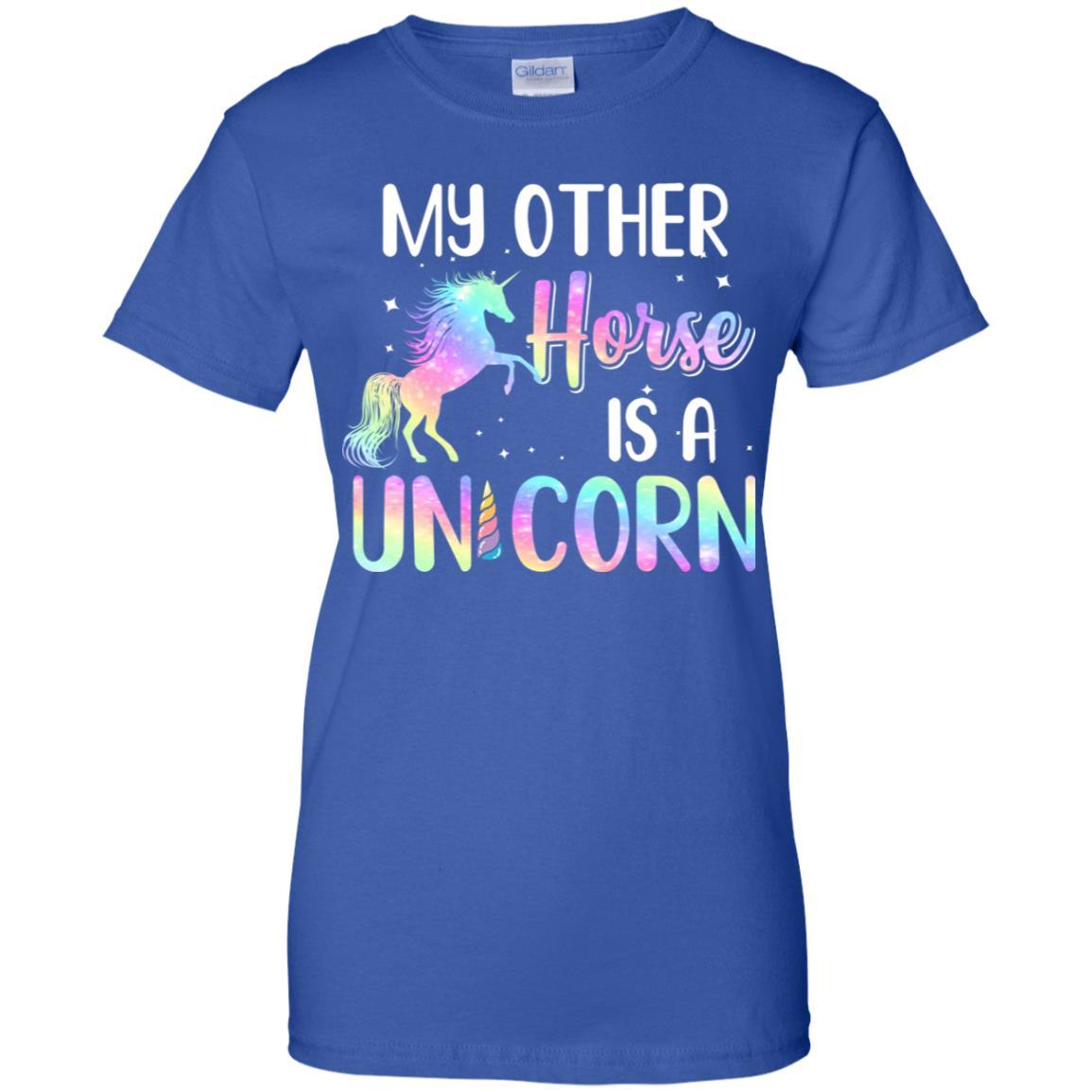 My Other Horse Is A Unicorn Lovers-T-Shirt & Tank Top-Women's T-Shirt-Royal