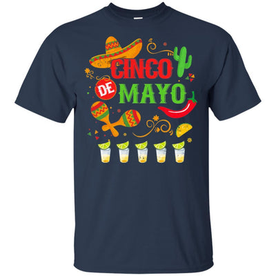 Mexico Fiesta Cinco De Mayo Costume Gifts-T-Shirt & Hoodie-Classic T-Shirt-Navy