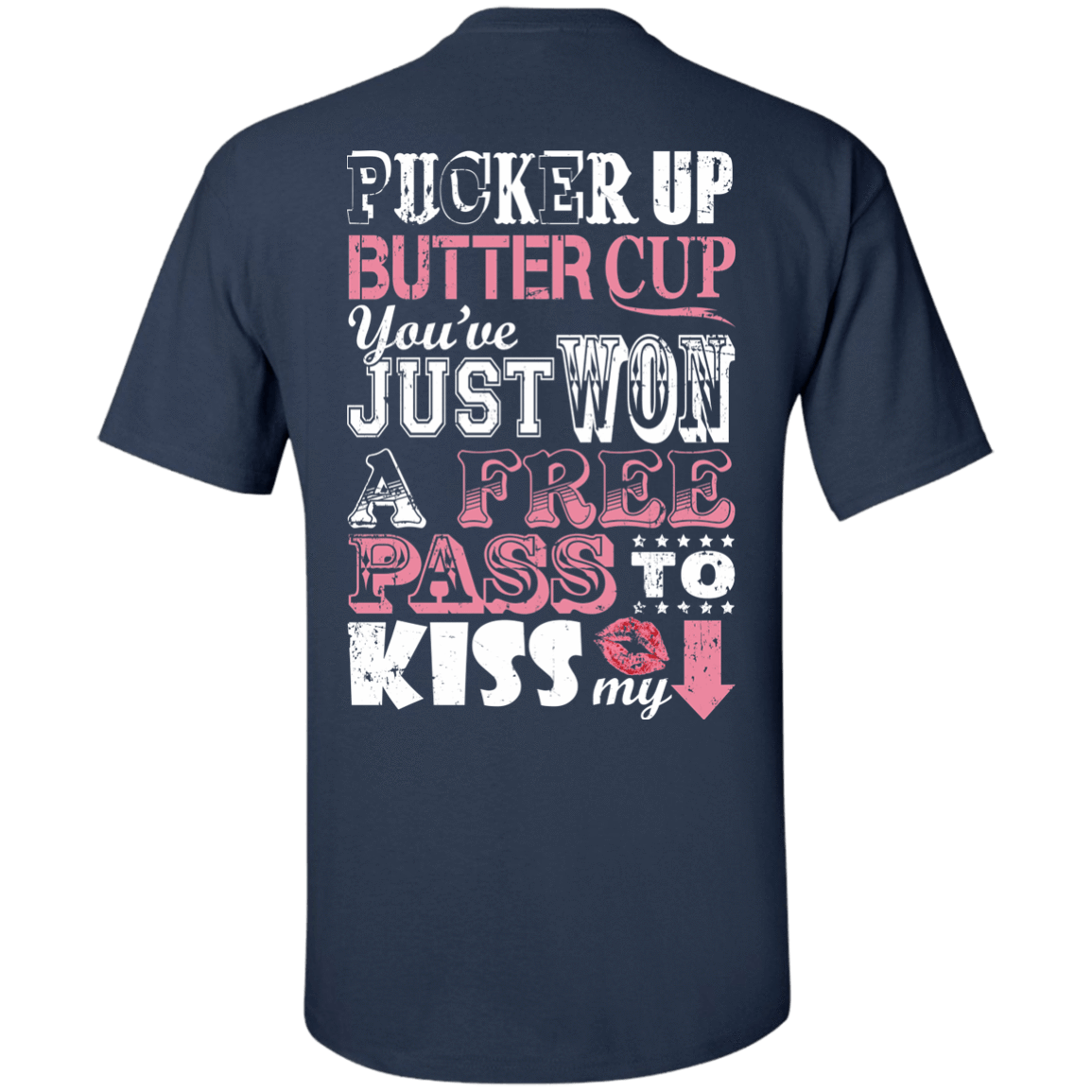 PUCKER UP BUTTER CUP-T-Shirt & Hoodie-Classic T-Shirt-Navy