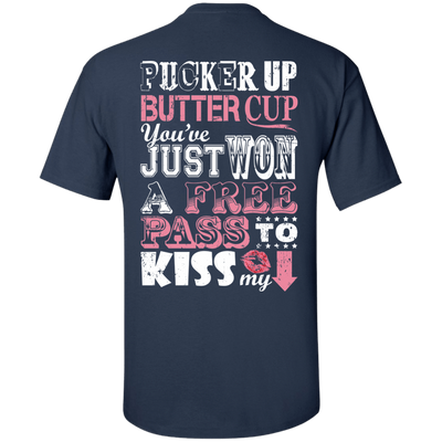 PUCKER UP BUTTER CUP-T-Shirt & Hoodie-Classic T-Shirt-Navy