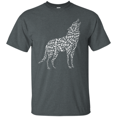 I Love Wolf-T-Shirt & Hoodie-Classic T-Shirt-Dark Heather