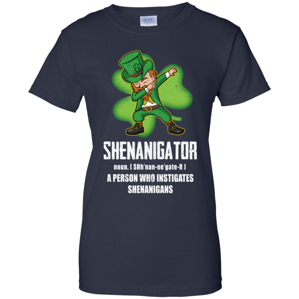 Shenanigator Person Who Instigates Shenanigans Irish-T-Shirt & Hoodie-Women's T-Shirt-Navy